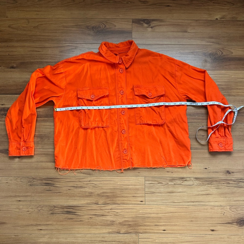 Women’s Topshop 100% cotton Orange Jacket